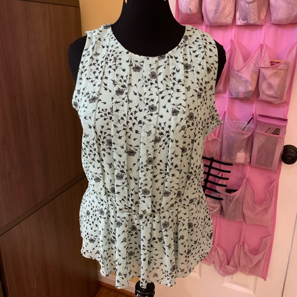 Adorable, sleeveless Ann Taylor blouse, Size 14.
